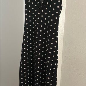 Polka Dot Jumpsuit - Black and White